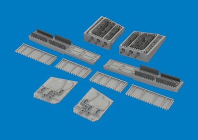 Eduard Accessories 6481195 - 1:48 P-40K gun bays PRINT for Eduard - Neu