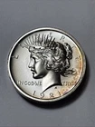 1921 HIGH RELIEF PEACE DOLLAR TRIBUTE 2 OZ .999 HIGH RELIEF SILVER ROUND