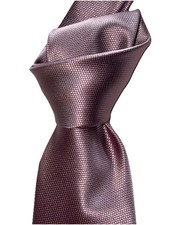  280 NWT TOM FORD Solid PINK Rose men's 3.4  basketweave Silk neck Tie ITALY