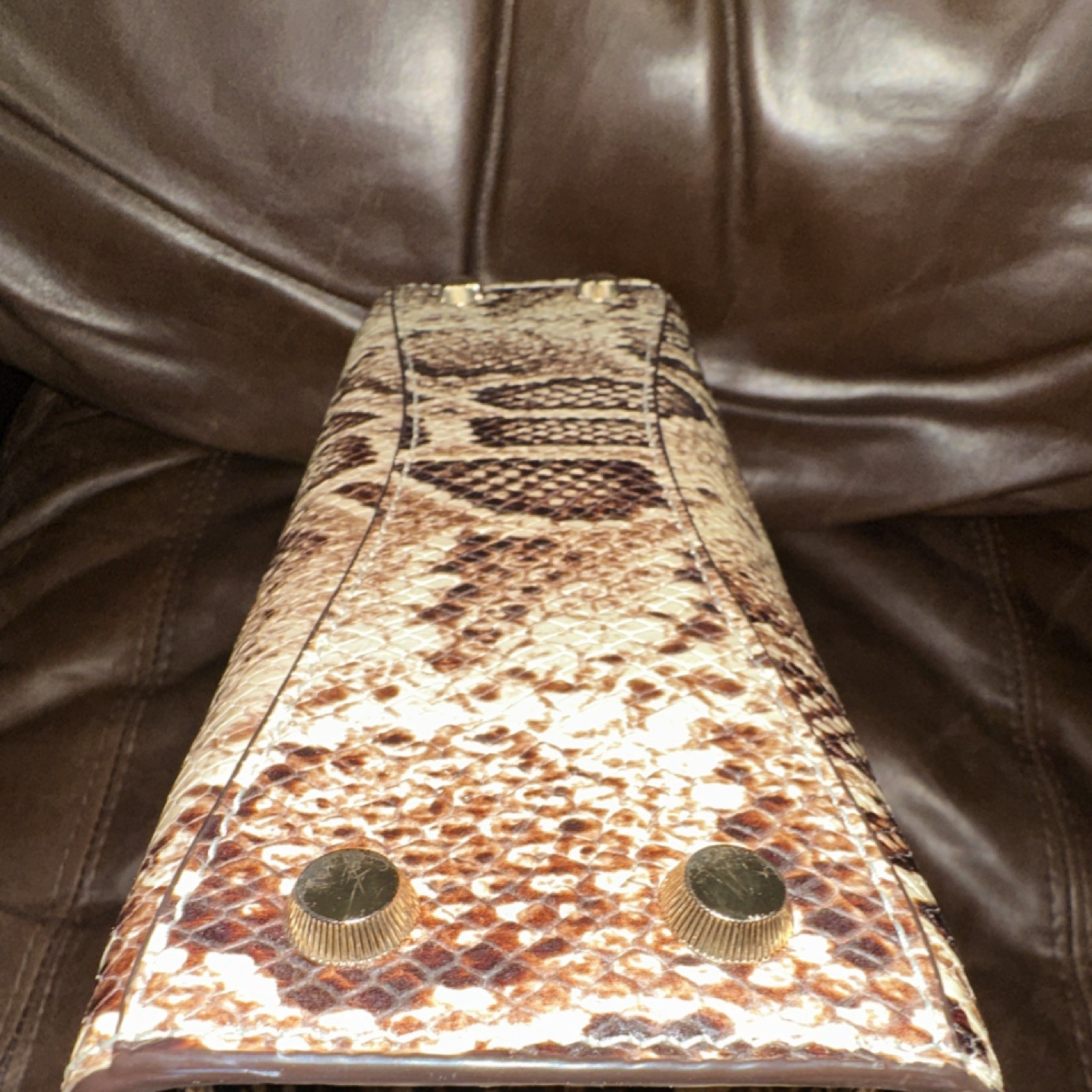 Michael Kors Ava Medium Leather Python Snakeskin … - image 9