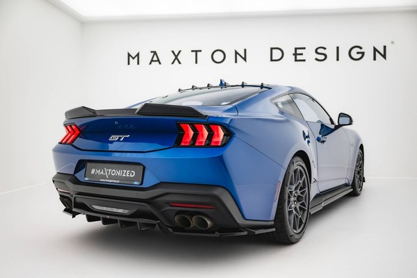 Maxton Design Diffusor Heckansatz Passend FüR Ford Mustang GT Mk7 Schwarz Hochgl-image