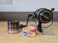 Mulinello Shimano Titanos Aerlex GT 8000 Vintage Big Pit Carp + Bobina di Ricambio - Giappone