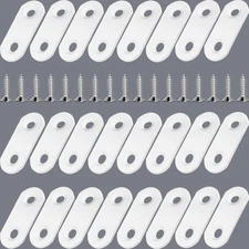 24 Pack 40Mm Flat Bracket Straight Brace - Stainless Steel Heavy Duty Mending Pl