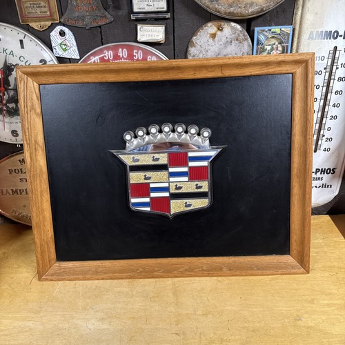 Original Cadillac Dealership Showroom Plastic Badge Sign WOW Look