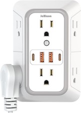 USB Wall Charger Power Strip Surge Protector with 4 USB Ports 2 USB C Plug Ext