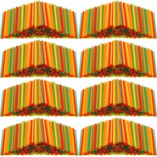 Hoolerry 6000 Pcs Count Coffee Cocktail Stirrers Straws 5 Inch, Colorful