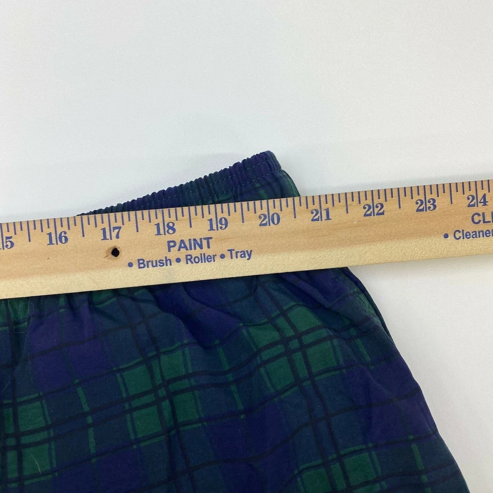 Trader Bay Swim Trunks Mens 2XL Tall Blue Green Elastic Waist Nylon Plaid Lined - Image 4 of 4