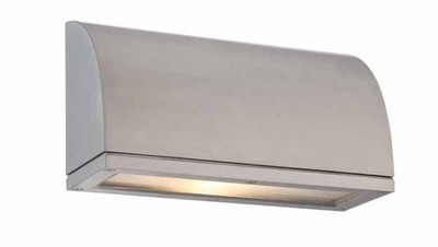 WAC Lighting - WS-20506-AL SCOOP INDOOR/OUTDOOR SCONCE BRUSHED ALUMINIUM