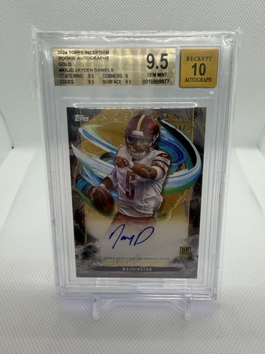 Jayden Daniels [Gold] #RA-JD 2024 Topps Inception Rookie Autograph card