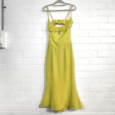 HOUSE OF CB  SOREN BUTTERCUP MIDI DRESS  Size S with Plus Cups