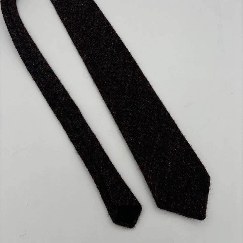 Corbata Liberty of London 100 % lana Donnegal Shetland propietario original tejida Escocia Foto 3 de 4