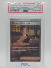 Pokémon TCG Giovanni's Charisma  204/165 Special Illistration Rare 151 on eBay