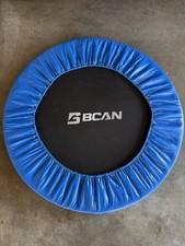 BCAN 38"Foldable Mini Fitness Trampoline with Safety Pad, Rebounder, Adults Used