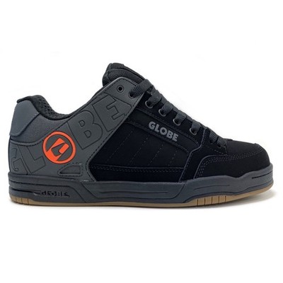 GLOBE TILT BLACK SPLIT ORANGE GREY SNEAKER (UK 10 EUR 44,5)