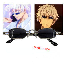 Anime Jujutsu Kaisen TV Cosplay Gojo Satoru Retro Glasses Sunglasses Accessories