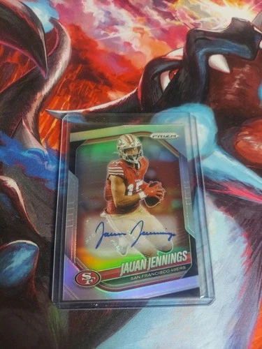 2025 Panini Prizm Football Jauan Jennings Silver Prizm Autograph 49ers!!