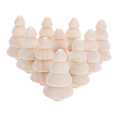 10 Pcs Hölzerner Weihnachtsbaum Holz-weihnachtsbaum Weihnachtsgeschenk