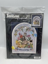 Janlynn 1995 Welcome Cats Counted Cross Stitc...
