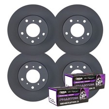 FULL SET DISC BRAKE ROTORS + PADS FOR KIA CARNIVAL & GRAND CARNIVAL VQ 2006-2015