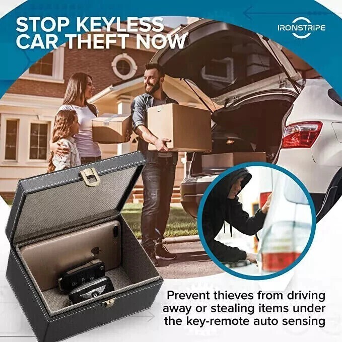 Faraday Box, Car Key Fob Protector, Signal Blocker Keyless ,RFID Signal Blocking