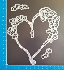 Tattered Lace Metal Cutting Dies Floral Heart Frame set of 3 W/Free Shim VGC