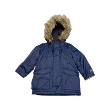 Baby Gap Cold Control Max Winter Parka Jkt Toddler Boys Girls Blue Fur Hood Sz 4