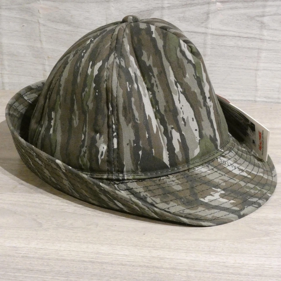 Vintage Realtree Treebark Camo Hunting Hat Fedora Large Thinsolate Earflaps 90s - Image 2 of 4