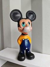 Vintage Mickey Mouse Rubber Toy Doll Walt Disney Production Art 155 C1968 Figure