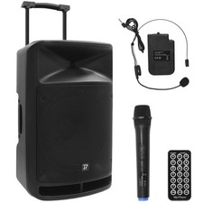 BoomTone DJ Aktivlautsprecher 350W Bluetooth Akku PA Lautsprecher Partybox Box