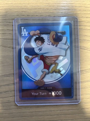 ONE PIECE LOS ANGELES DODGERS MONKEY D. LUFFY YOUR TURN +1000 CARD PROMO 7/2/26