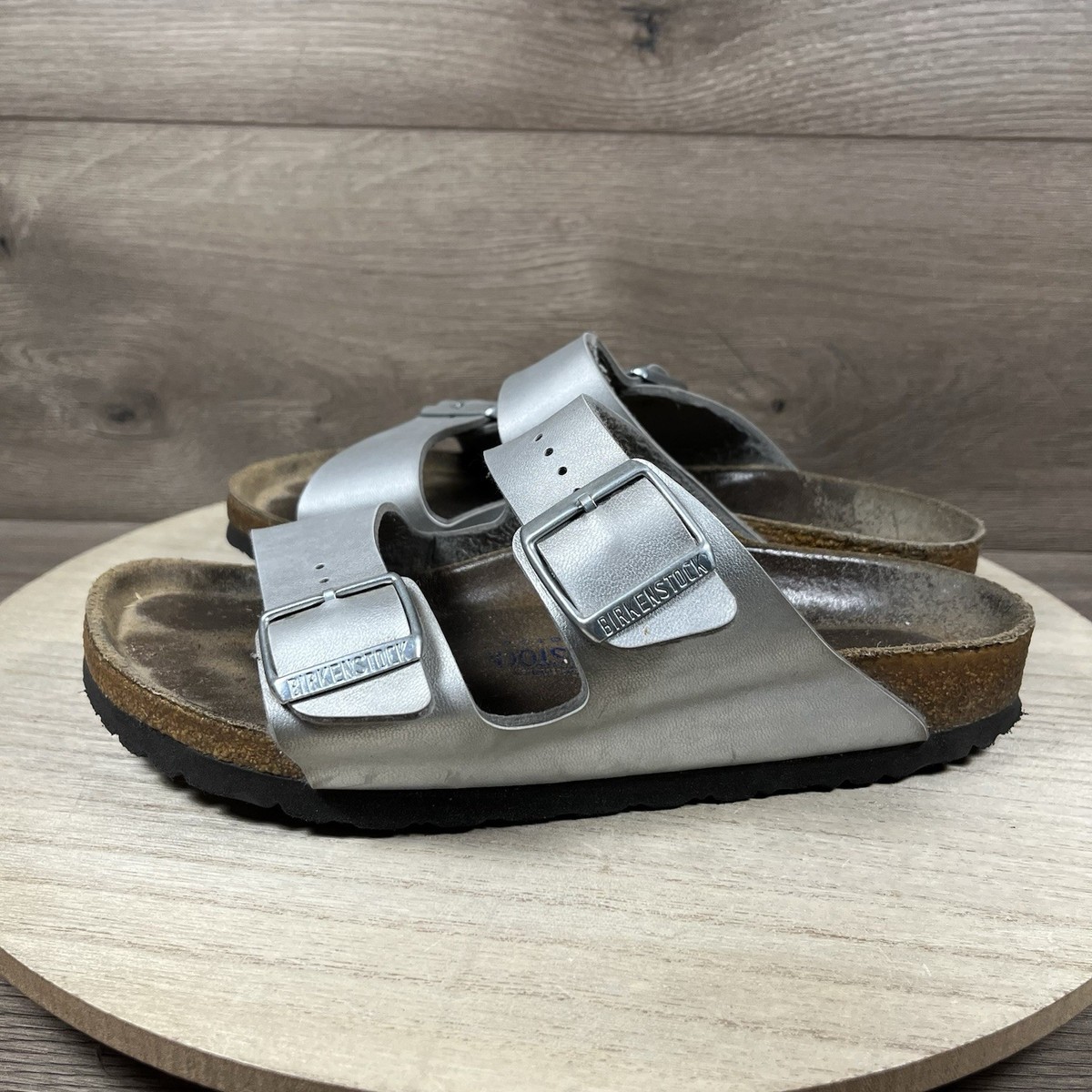 Arizona Birko Flor Birkenstock Arizona Metallic Sandals