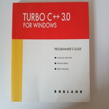 Turbo C  3.0 for Windows Programmer's Guide Borland Vintage 1991 Computing
