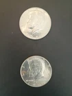 1969-D Kennedy Half Dollars Uncirculated 40% Silver, Lot of 2
