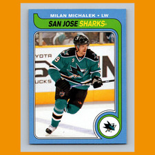 Milan Michalek #322 2008-09 O-Pee-Chee 1979-80 Retro San Jose Sharks Hockey Card