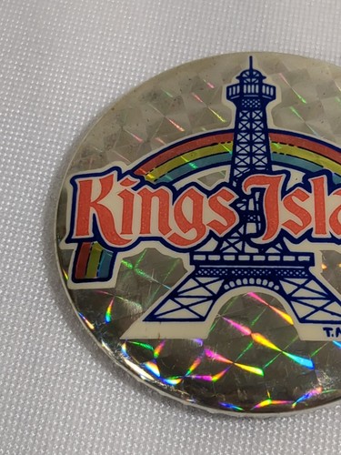 2 Kings Island Pinback Regenbogen Vintage Ohio Vergnügungspark Messe Karneval Button - Bild 2 von 7