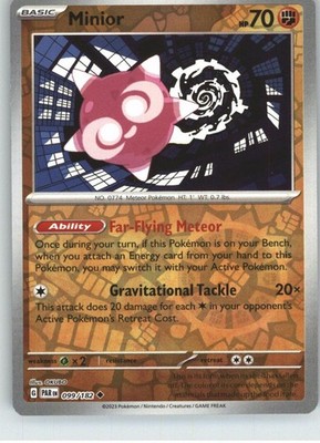 Minior 099/182 Uncommon Paradox Rift Pokemon Reverse Holo Near Mint