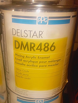 PPG DELSTAR DMR486 Yellow Oxide MIXING ACRYLIC ENAMEL 