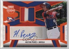 2023 Elite Extra Edition DPL Material Signatures Orange Hector Perez Auto 0i4k