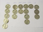 Lot Of 18  Standing Liberty Mixed Dates 90% Silver Quarters