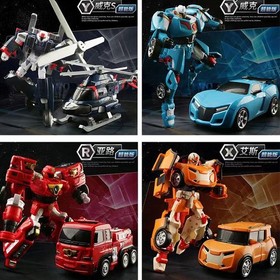Tobot Galaxy R X Y Transforming Convert Car to Robot Action Figure Toy Boy Gifts