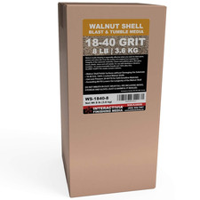 8 Lbs or 3.6 Kg Ground Walnut Shell Media 18-40 Grit - Fine Walnut Shells for Tu