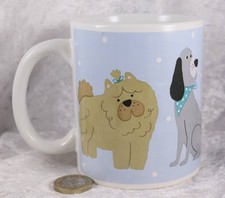 Ceramic Coffee Tea Cup Chow Dalmatian Dachshund Hound pedigree dog LOT B