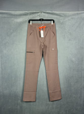 FIGS Scrub Pants Cairo Cargo Mens Size XS TALL Smokey Taupe Technical Collection