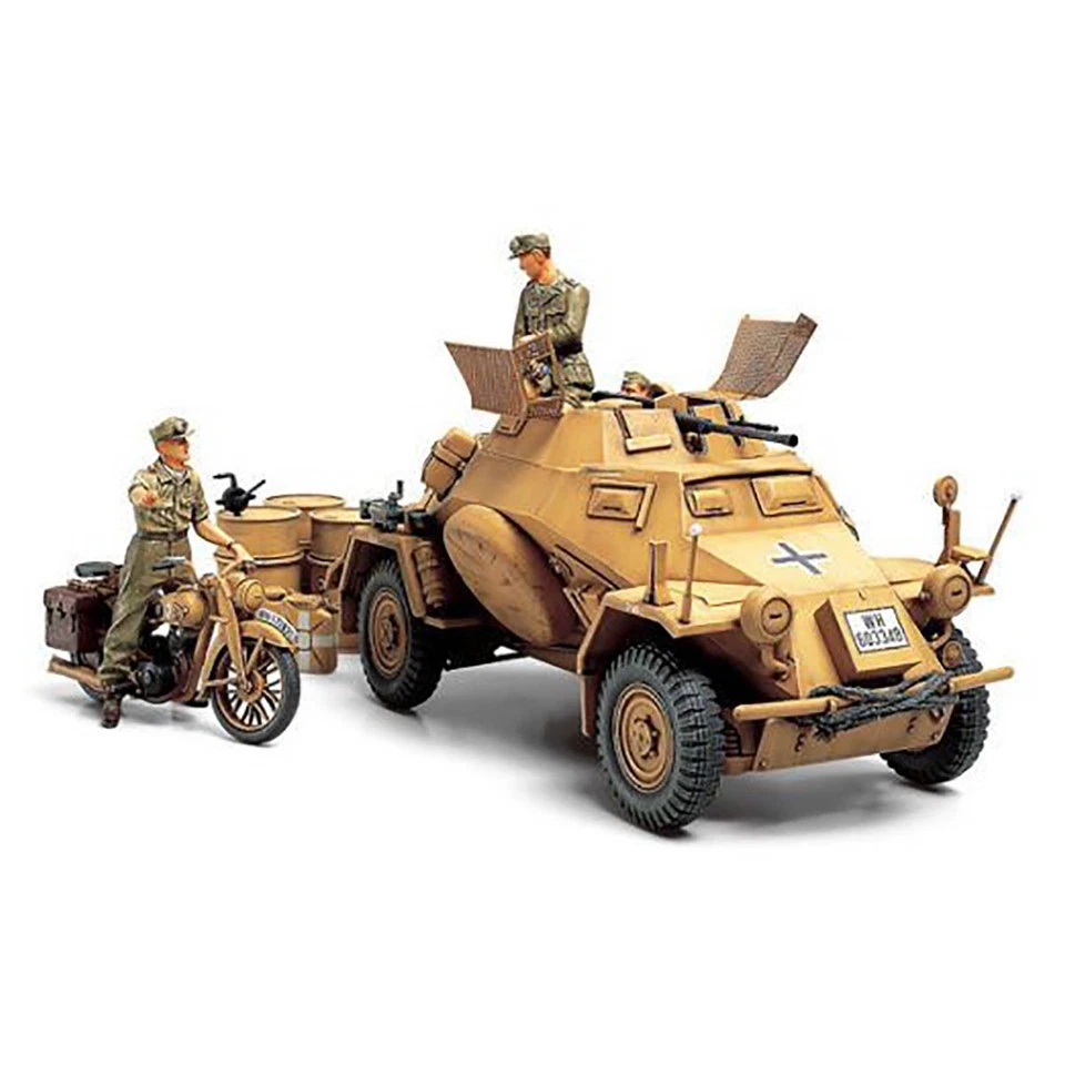 Tamiya 1/35 Militare - SD.KFZ.222 Nord Africa Kit Di Modello - Immagine 2 di 3