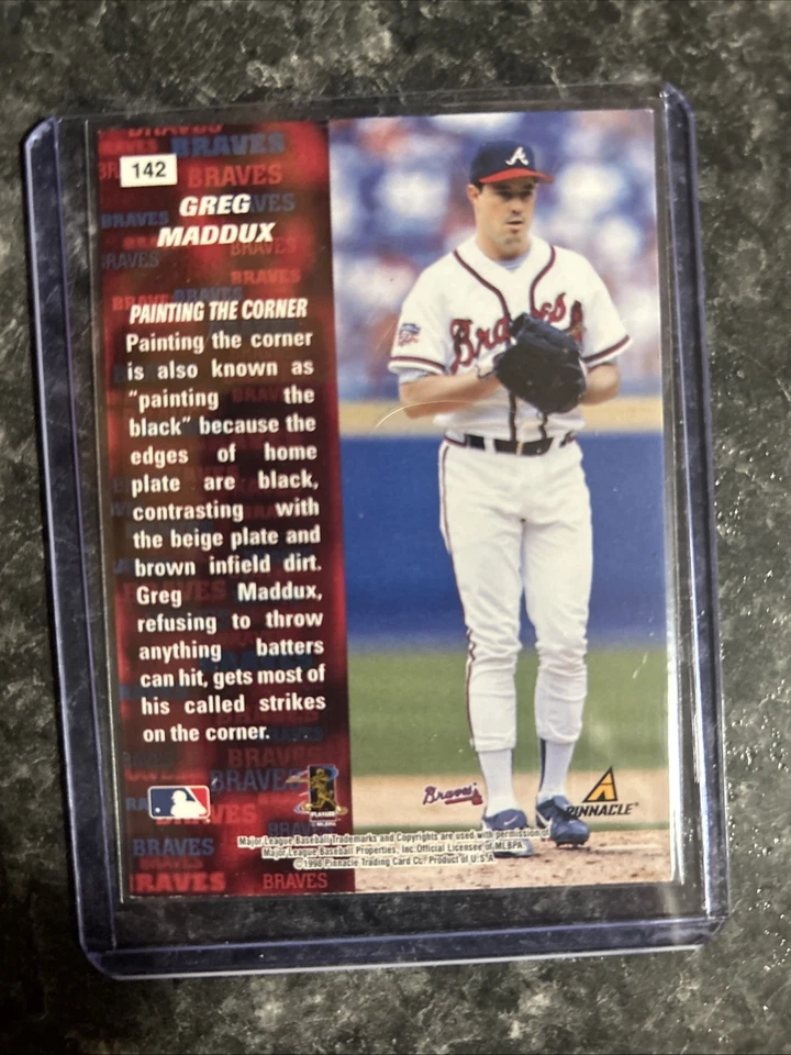 1998 Pinnacle Inside - Greg Maddux #142 - Image 2 of 2