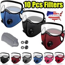 Reusable Carbon Filter Dust Mask with Adjustable Goggles, With 5-Layer Filter US