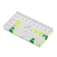 Mini Magnetic Spirit Level Bubble 3 Strong Magnets Transparent Construction Tool