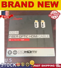 Rocketfish 4k ultra HD 100ft HDMI Cable  RF-HG100AOC24 Fiber Optic HDMI Cable