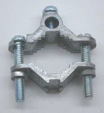 2 COLD WATER PIPE CLAMP PERFECT VISION PVAGC1UL MESSENGER GROUND CATV SATELLITE