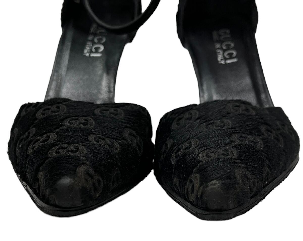 GUCCI Vintage GG Monogram Strap Pumps Heels #36.5C US6.5 GUCCI Vintage GG Monogram Strap Pumps Heels #36.5C US6.5